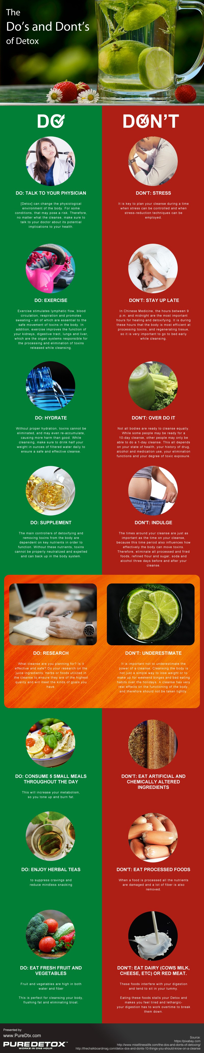 The Do's and Dont's of Detox
